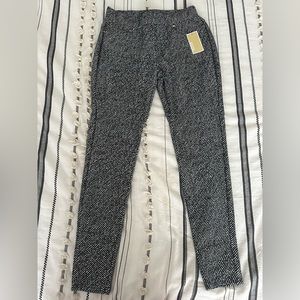 Michael Kors Skinny Black/White Print Pant